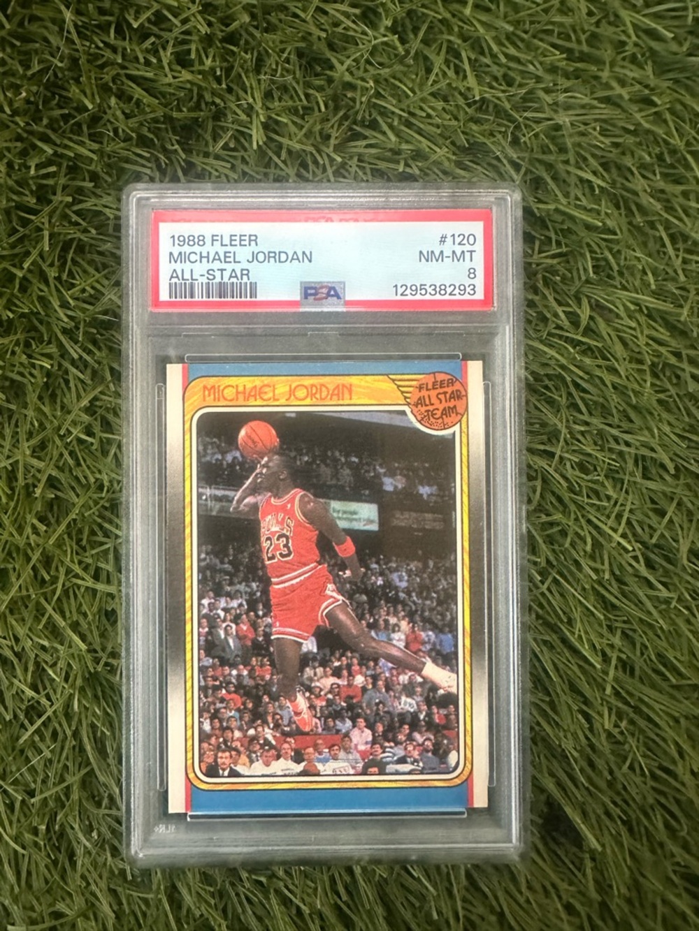 1988 Fleer Michael Jordan All-Star PSA 8